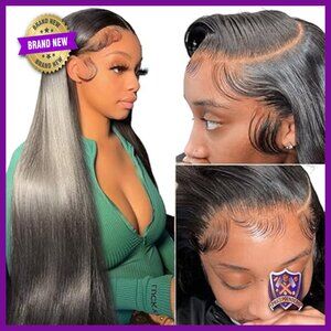 13x4 HD Lace Front Wig Brazilian Virgin Human Hair Glueless Pre Plucked